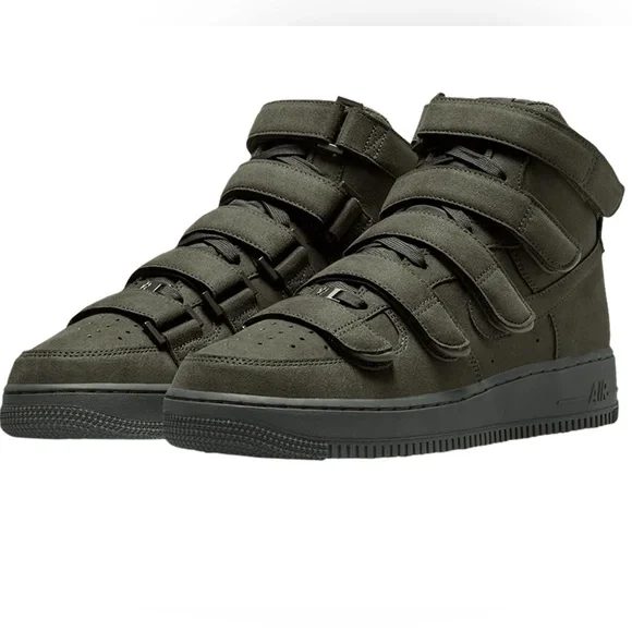 โฅ๐ก๐๐๐: Billie Eilish Air Force 1 High Top โ07 Sequoia Sneakers w Velcro Straps - Picture 5 of 13